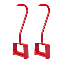 VIRTIONZ 11-inch red hay hook side view highlighting ergonomic grip and durable build
