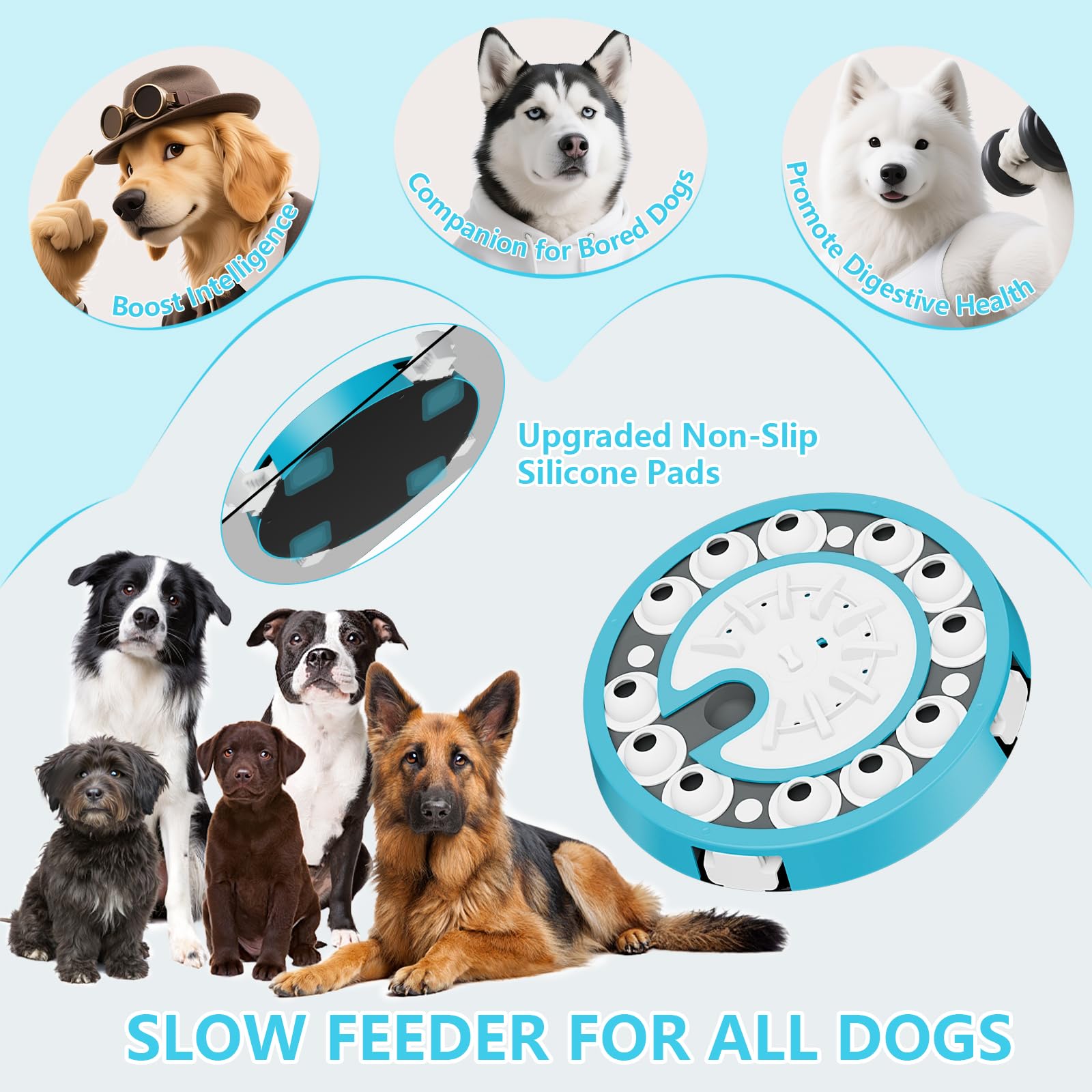 Virtulance ABS material with smooth edges supports safe dog interaction