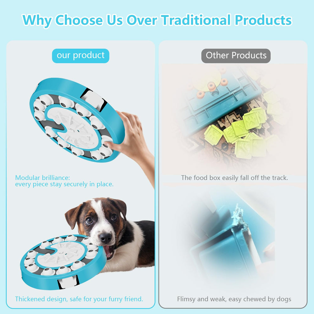 Virtulance blue dog puzzle toy designed for engaging play and cognitive growth
