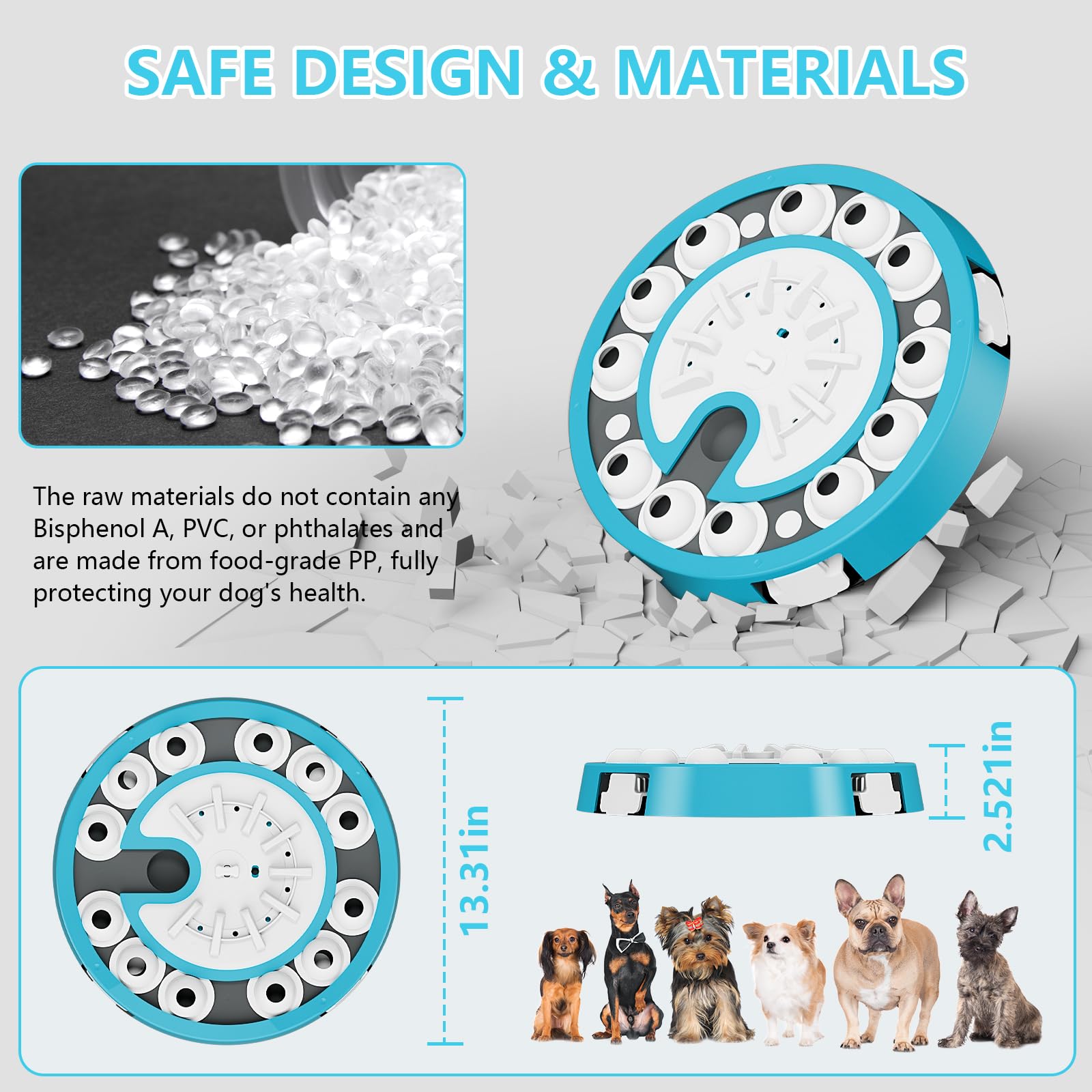 Virtulance slow-feeder base helps mindful eating during play sessions