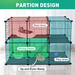 Viscoo playpen ramp design expands play area for pets