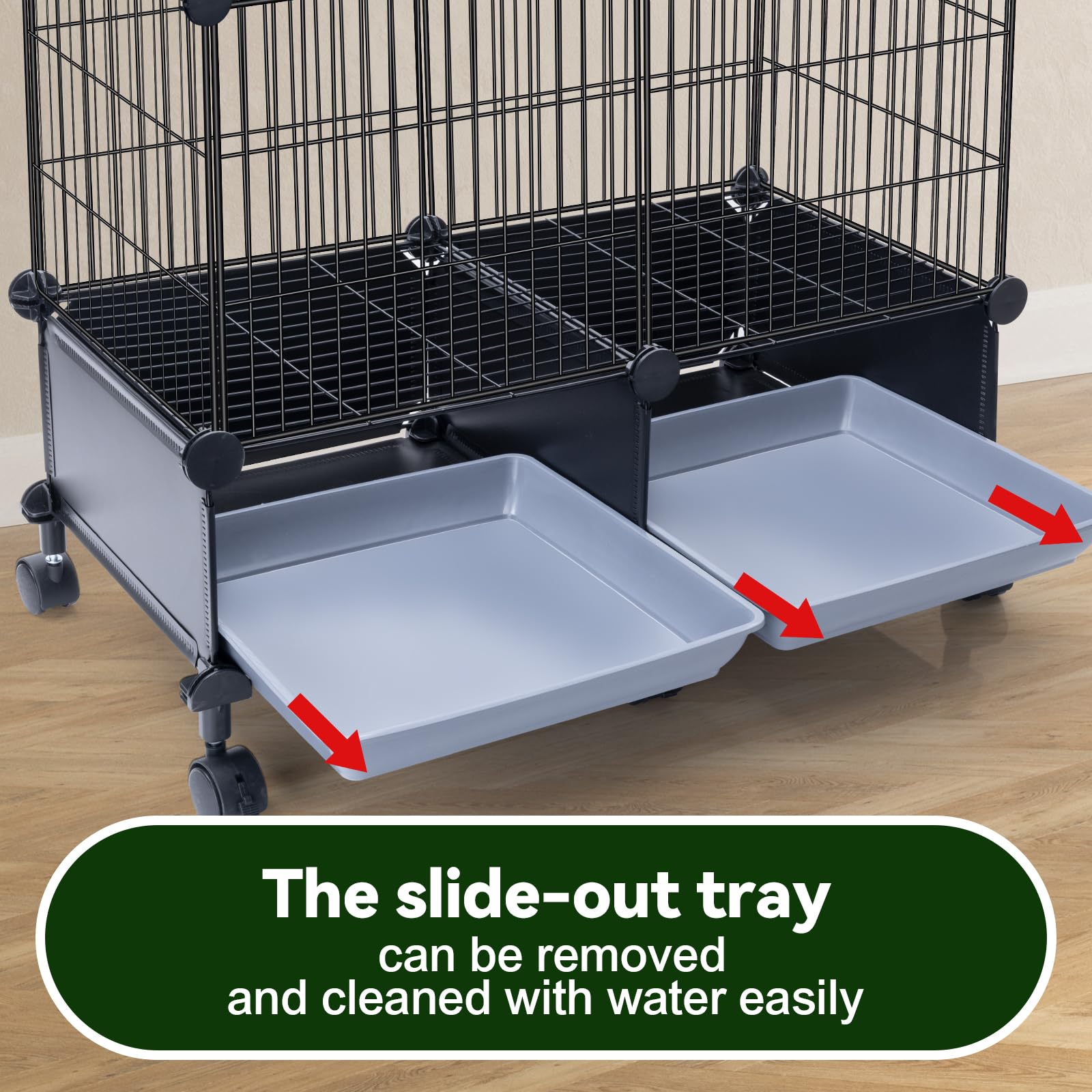 VISCOO detachable tray demonstrates quick cleaning and maintenance.