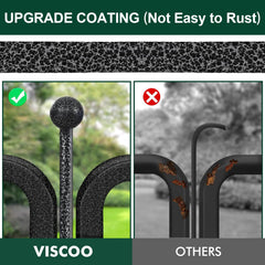 Viscoo dog playpen rust-resistant metal for durable outdoor use.