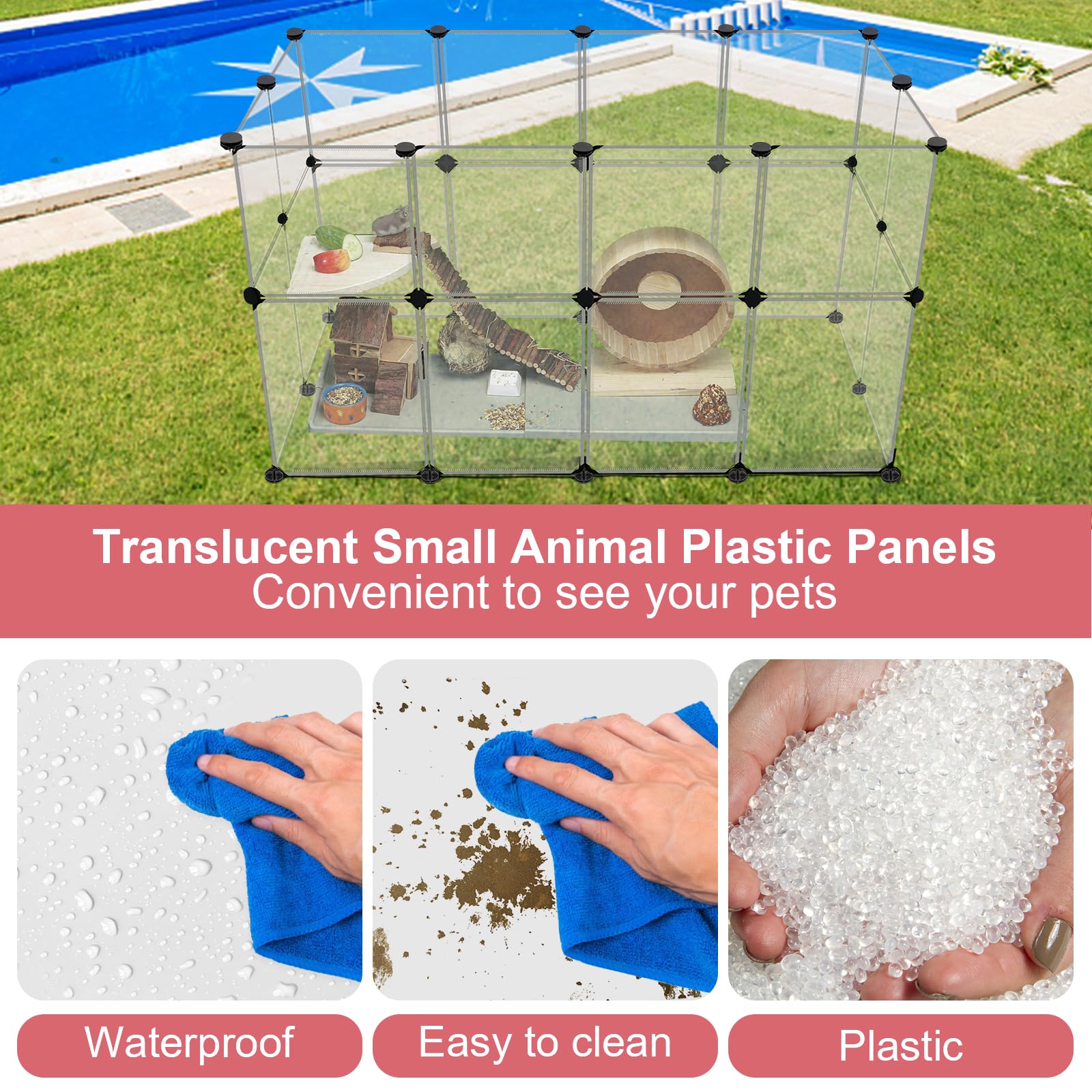 VISCOO portable playpen enables quick indoor or outdoor setup