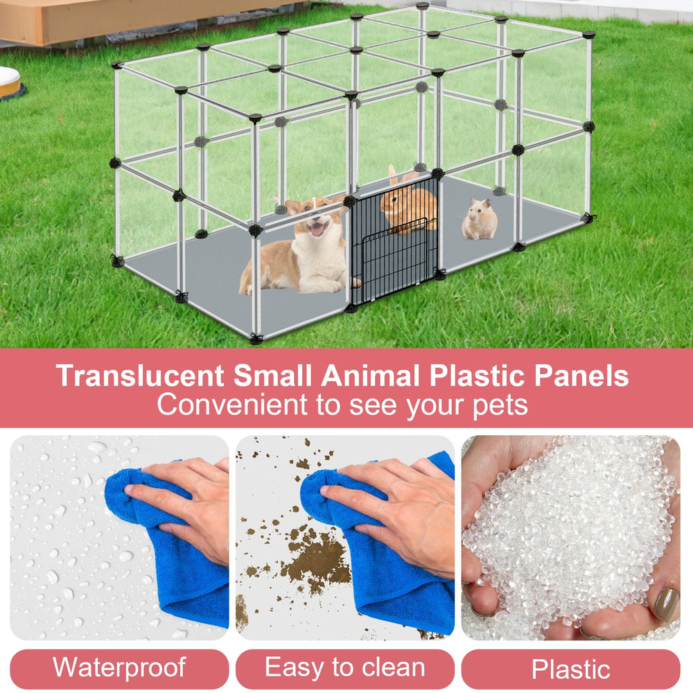 Viscoo indoor setup suitable for guinea pigs or rabbits.
