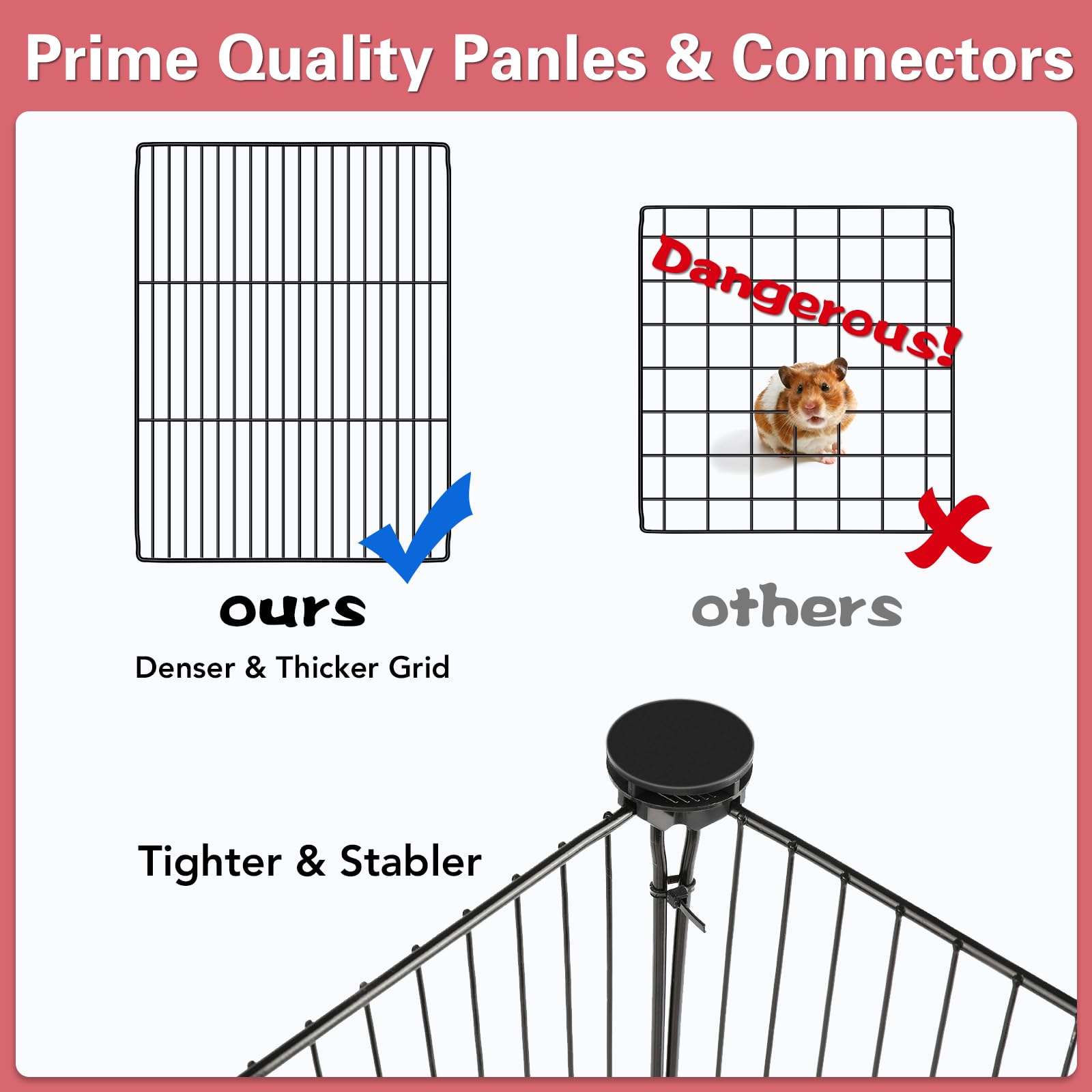 VISCOO small-animal cage multi-use design suits guinea pigs, rabbits, and puppies