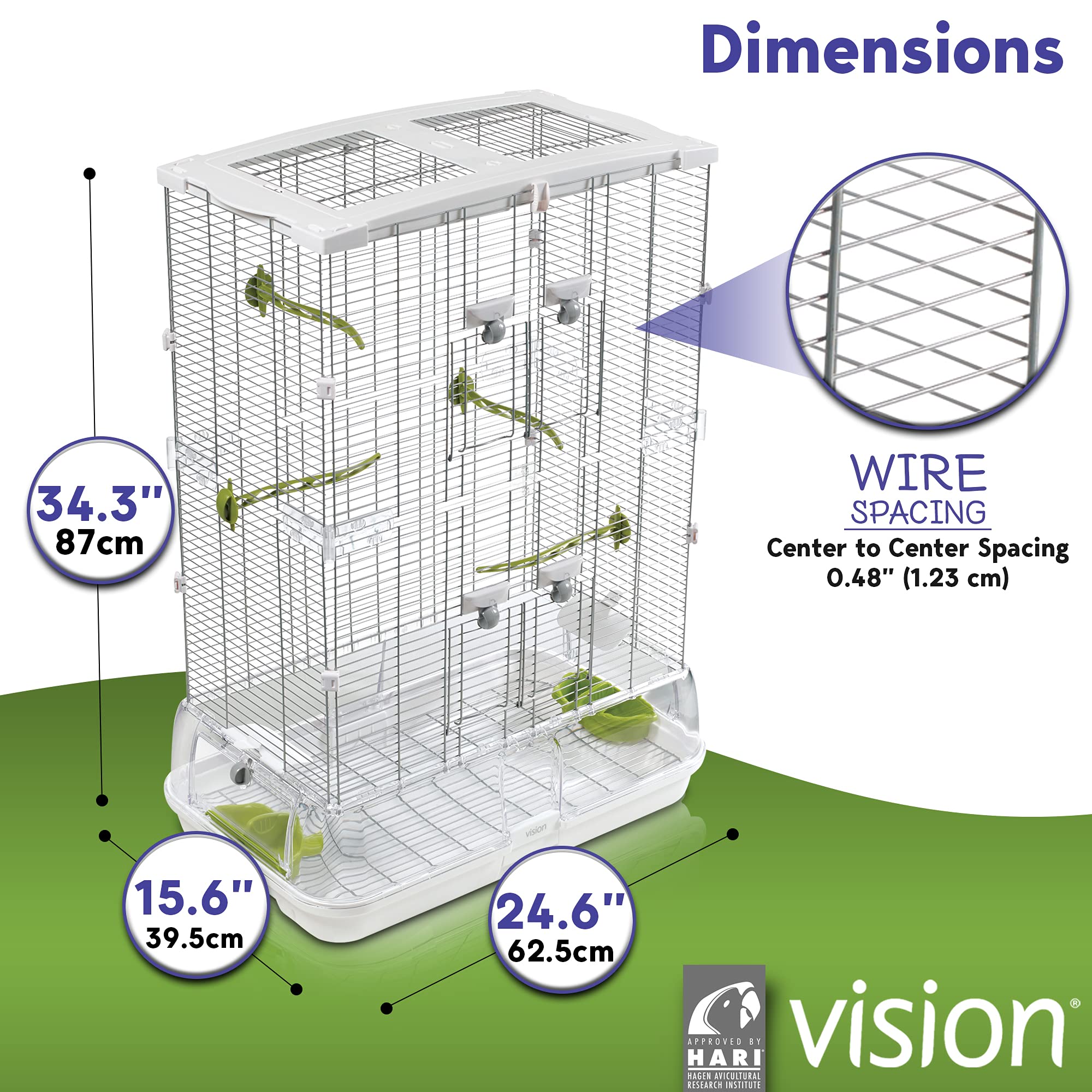 Vision M02 quick-click assembly enables five-minute setup.