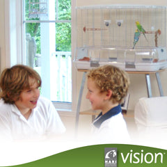 Vision M02 waste shields and perches support cleanliness and comfortable perching.