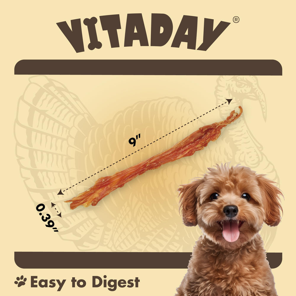 VITADAY tendones de pavo trenzados para masticación prolongada