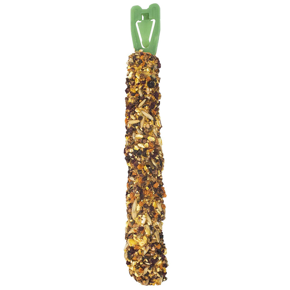 Vitakraft Crunch Sticks close-up reveals real fruit pieces for flavor