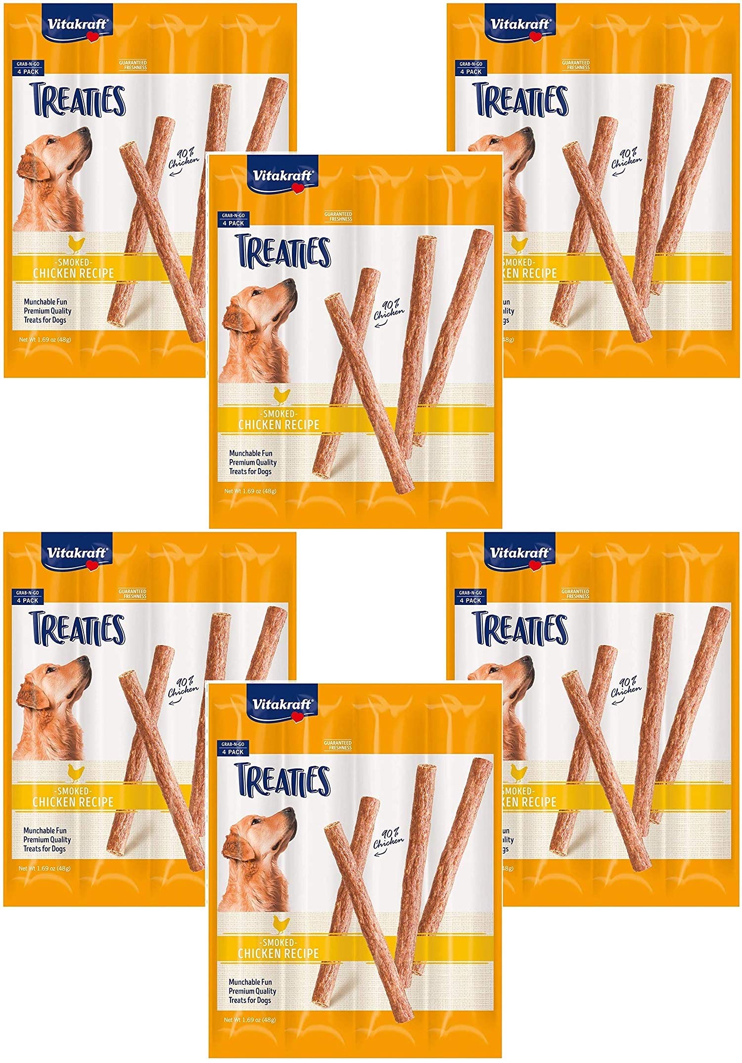Vitakraft Treaties dog treats in smoked chicken sticks for training rewards