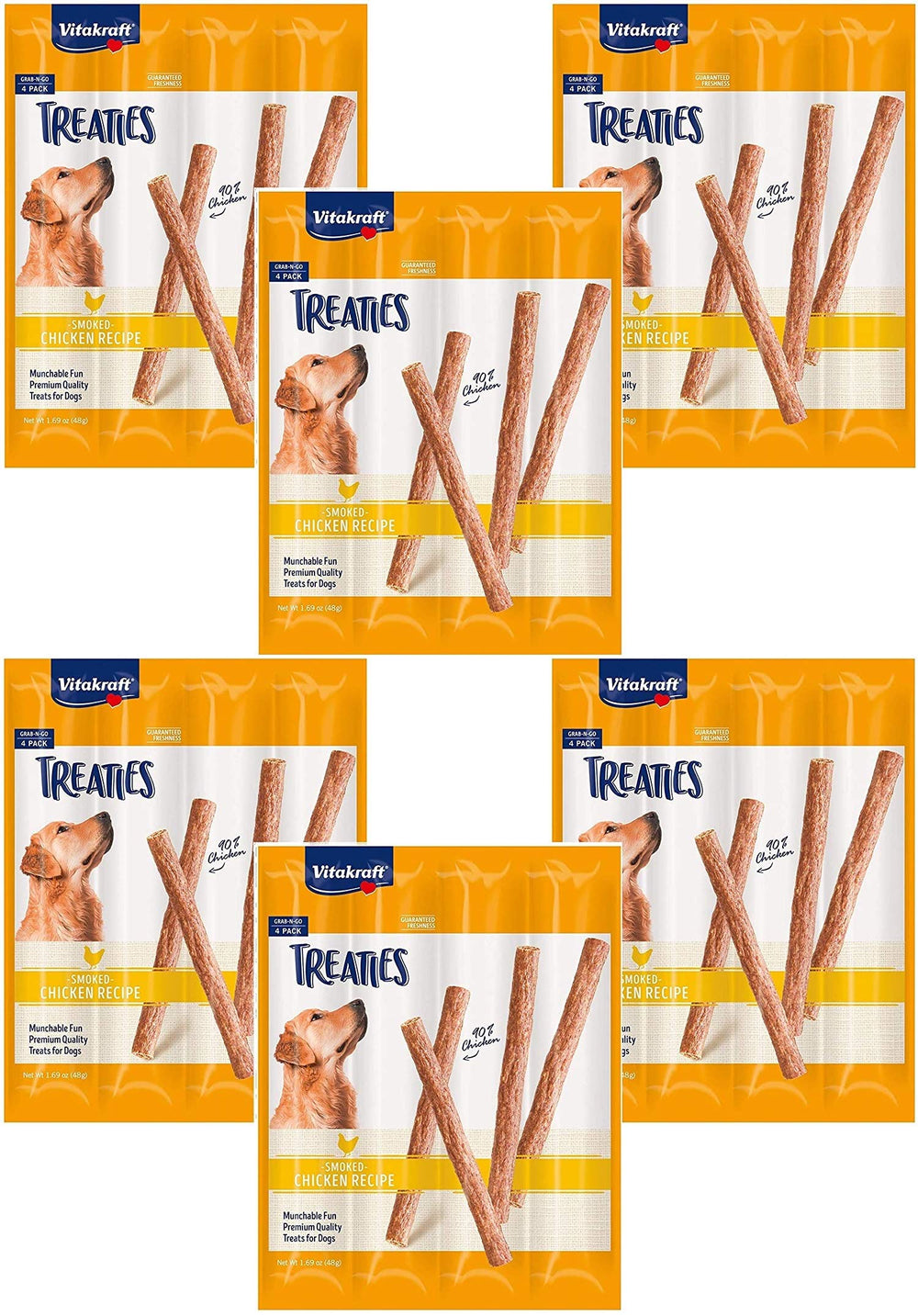 Vitakraft Treaties dog treats in smoked chicken sticks for training rewards