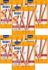 Vitakraft Treaties dog snacks in smoked chicken and sweet potato, packaged for on-the-go freshness.
