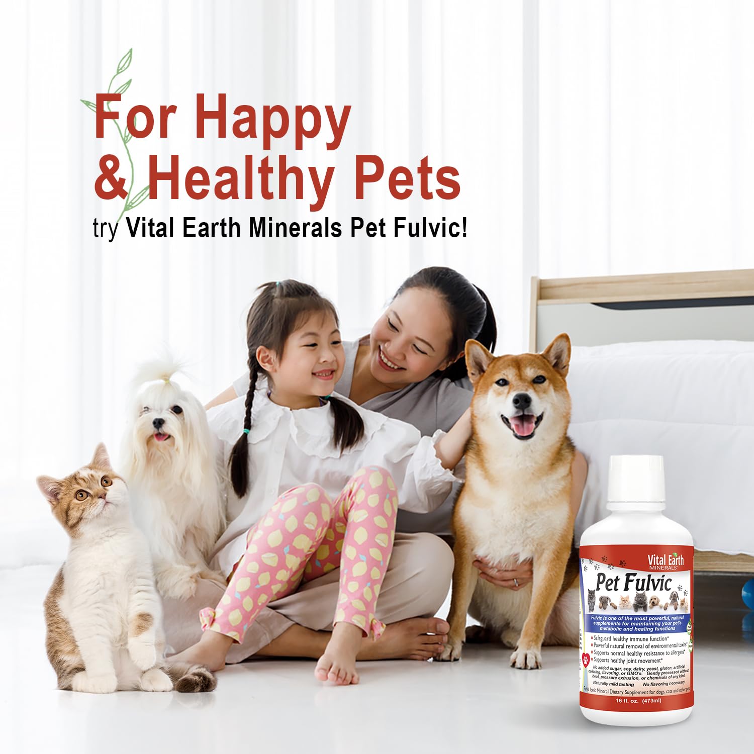 Pack of two 16-ounce bottles supports ongoing pet wellness.
