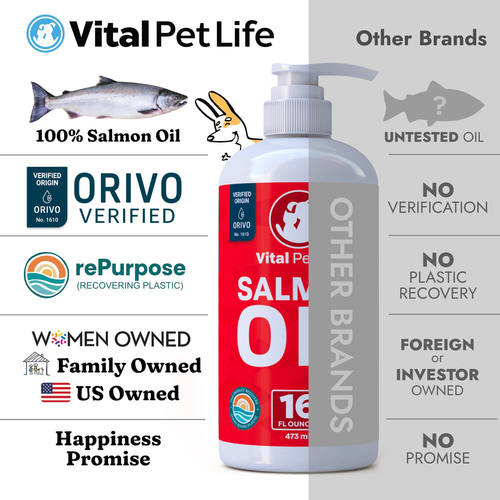 Vital Pet Life salmon oil joint support for active pets