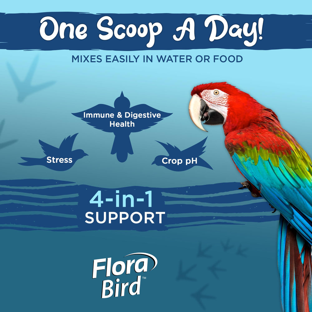 Vital Planet Flora Bird supports gut balance and immune wellness for birds.
