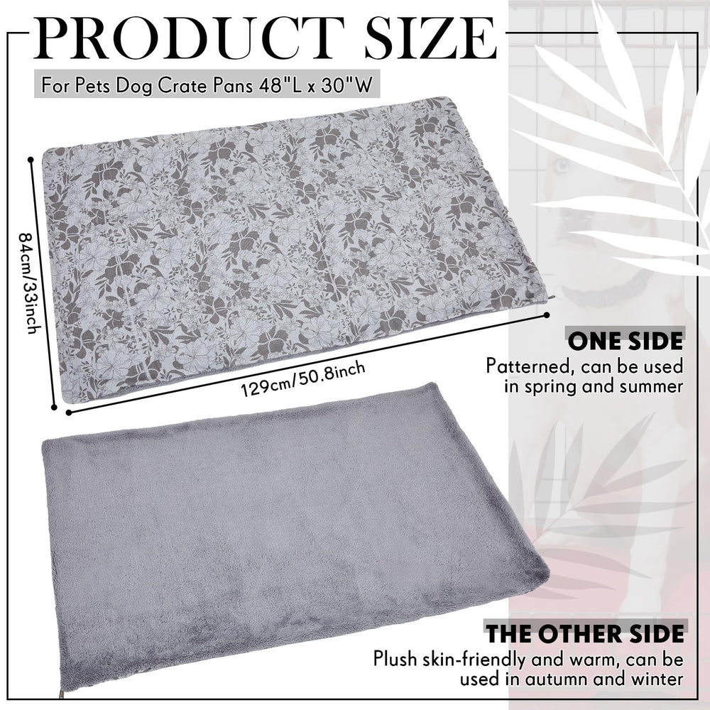 VitalCozy double-sided design crate cover offers warmth and plush comfort inside the crate.