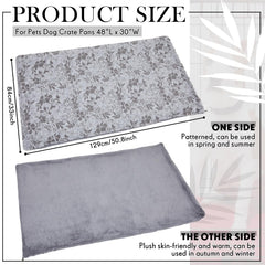 VitalCozy double-sided design crate cover offers warmth and plush comfort inside the crate.