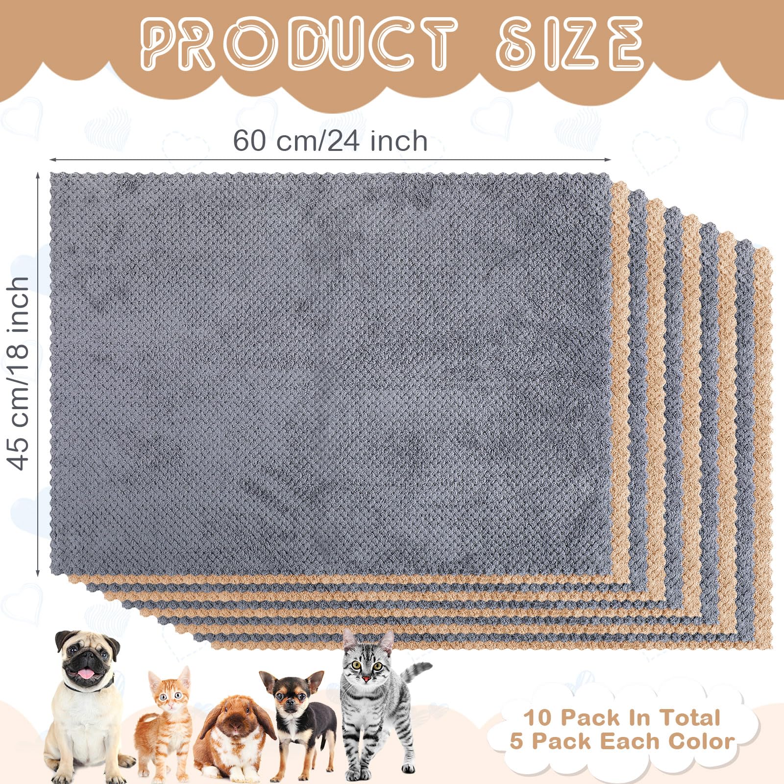 VitalCozy gray coffee fleece liners close-up showing plush warmth for small pets.