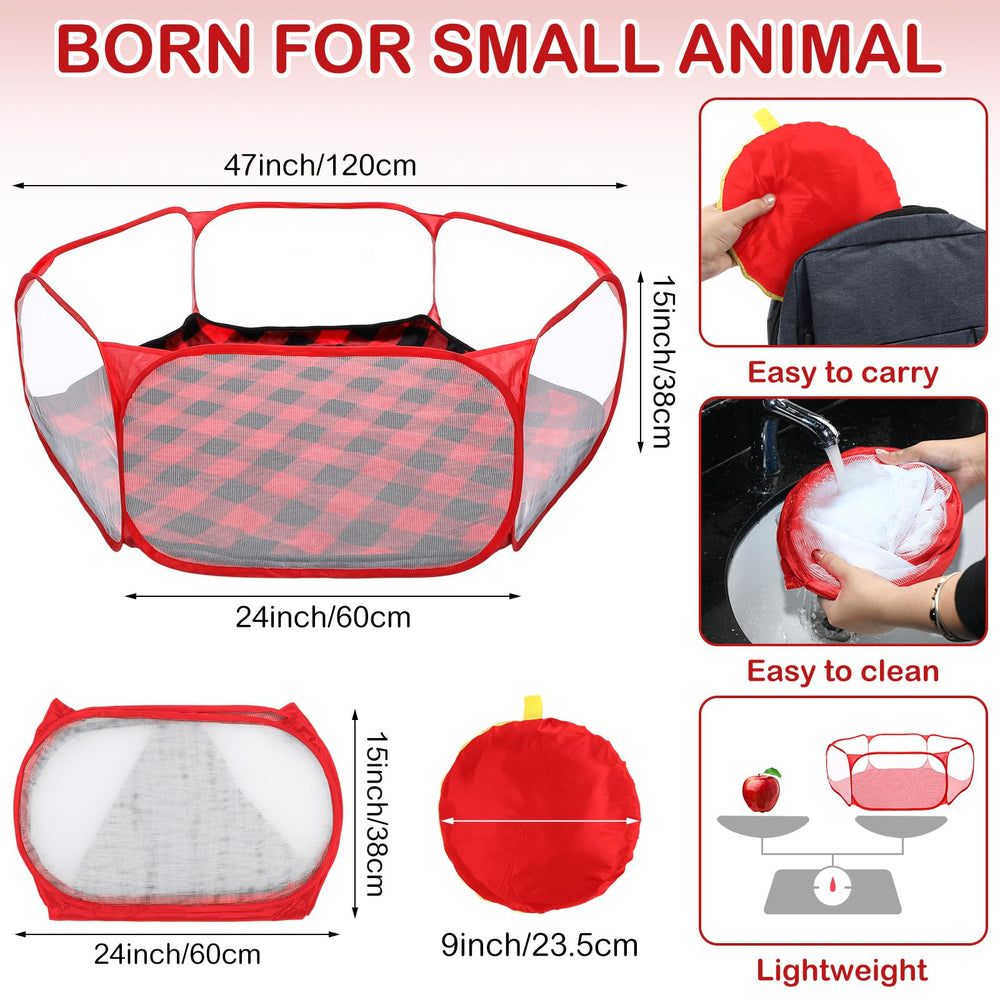 VitalCozy guinea pig playpen liner inside shows leak protection and clean floors.