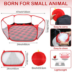 VitalCozy guinea pig playpen liner inside shows leak protection and clean floors.