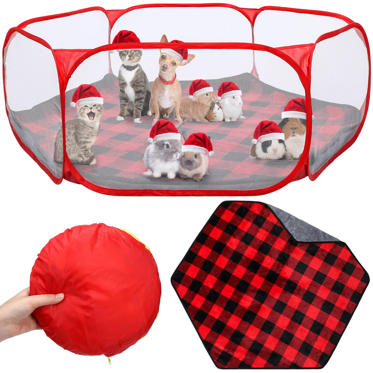 VitalCozy hamster playpen assembly view demonstrates quick setup for home playtime.