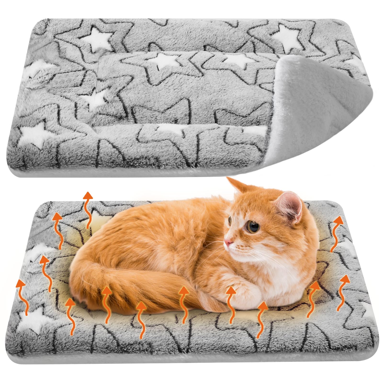 VitalCozy self-warming cat mat pack provides cozy warmth for indoor naps.