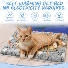 VitalCozy self-warming pet pad crate portable warmth for travel and outdoor use.