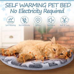 VitalCozy soft fluffy surface cat bed provides gentle nap comfort.