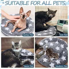 VitalCozy two-pack cat pad in crate demonstrates easy placement.