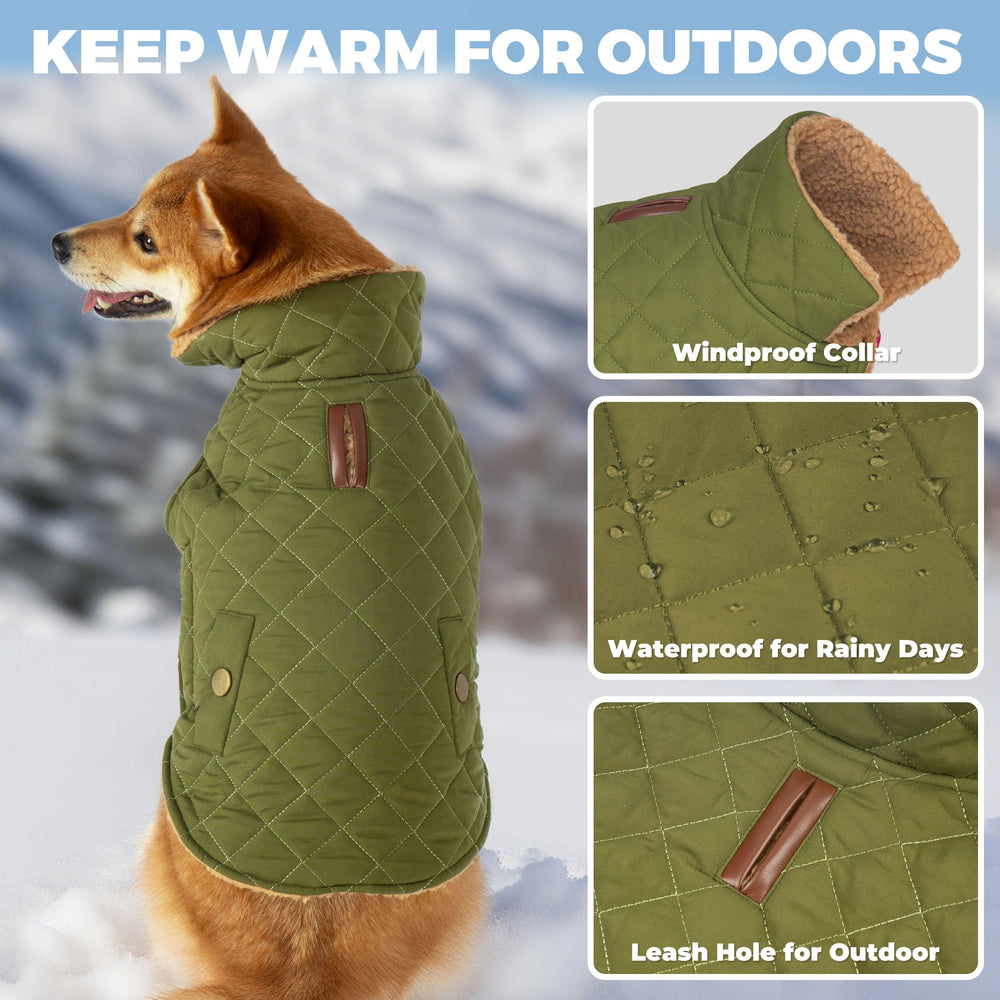 Vitiswap Dog Winter Coat close-up of fleece-lined interior for cozy warmth