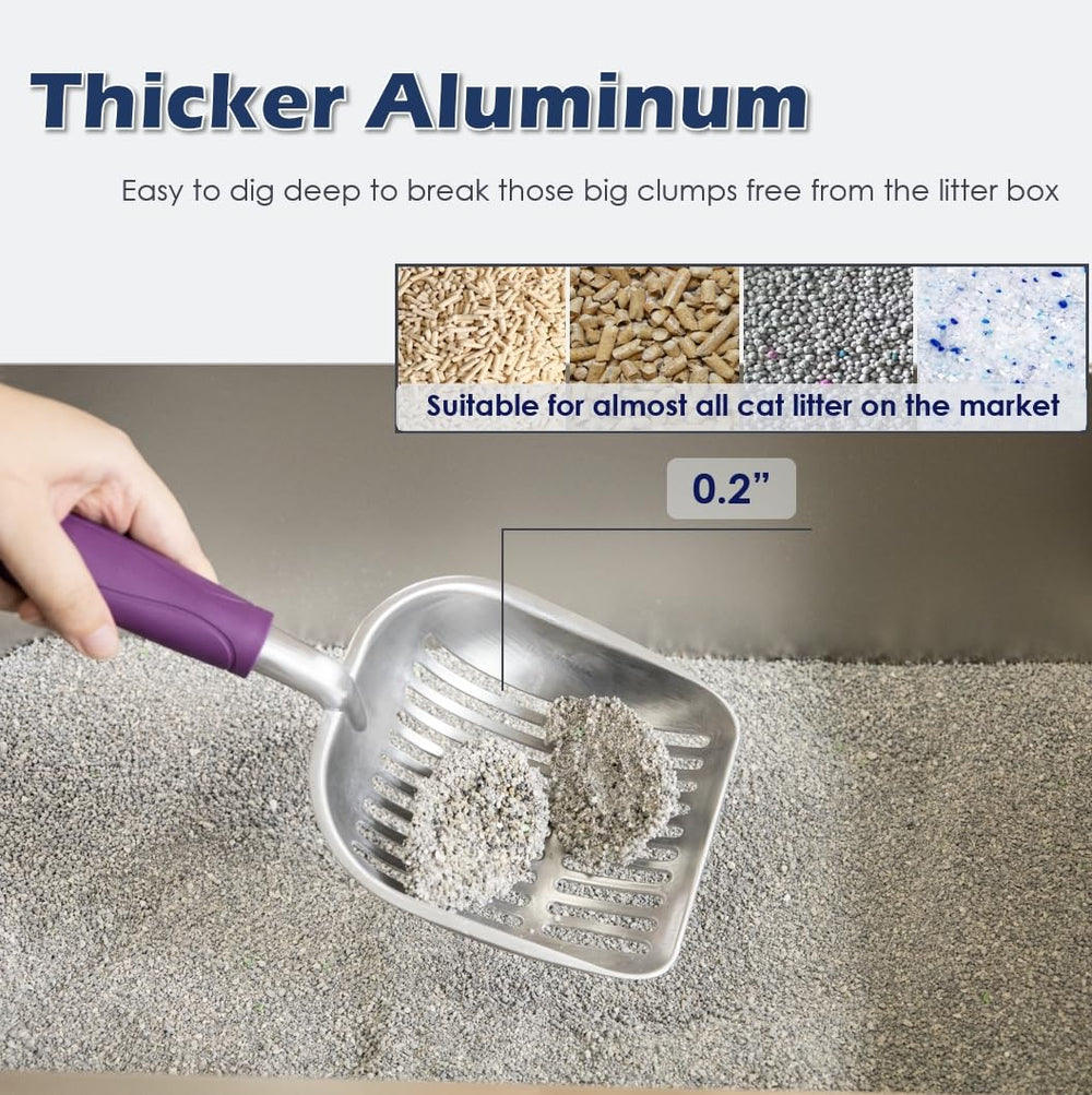 Vitisyao fast-sifting aluminum litter sifter speeds daily scooping with minimal waste.