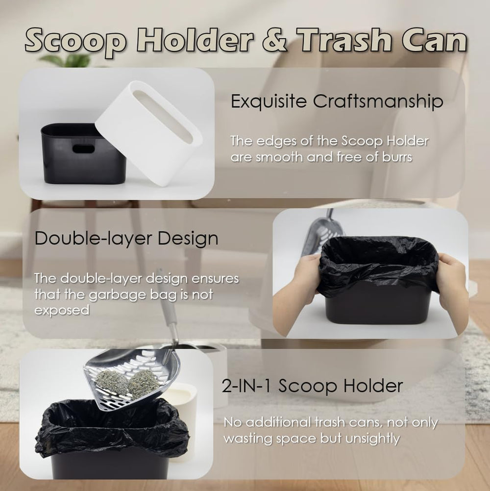 Vitisyao compact holder storage setup beside litter box in small spaces