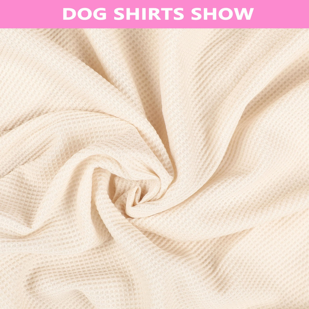 Viunimo two-color variation dog tee set in pink-beige and blue-grey for versatile styling.