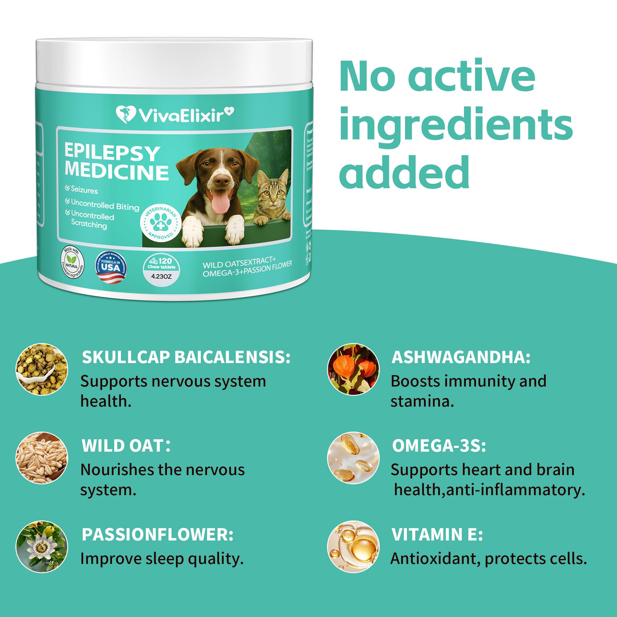 VivaElixir Calming Chews aiding dog anxiety during fireworks or storms