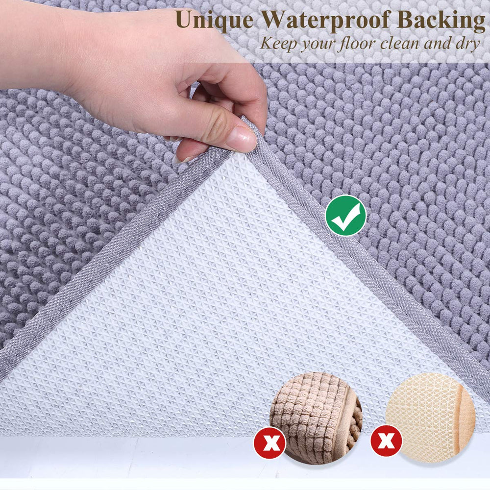 VIVAGLORY litter mat waterproof bottom protects floors from accidents