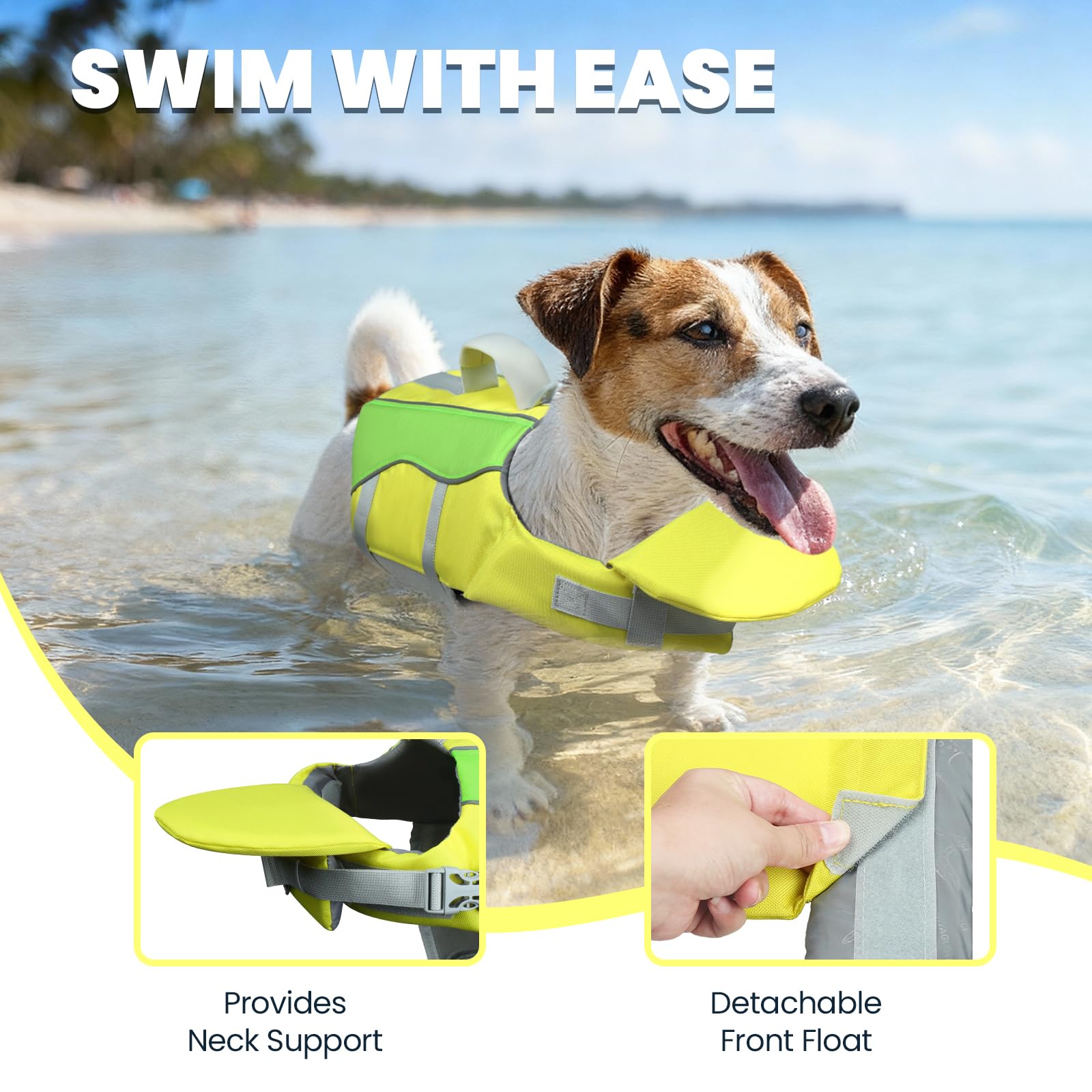 VIVAGLORY chin float detail aids comfortable swimming sessions