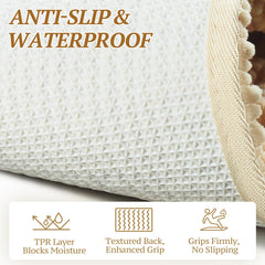 VIVAGLORY dog door mat non-slip-texture provides stable footing on slick floors