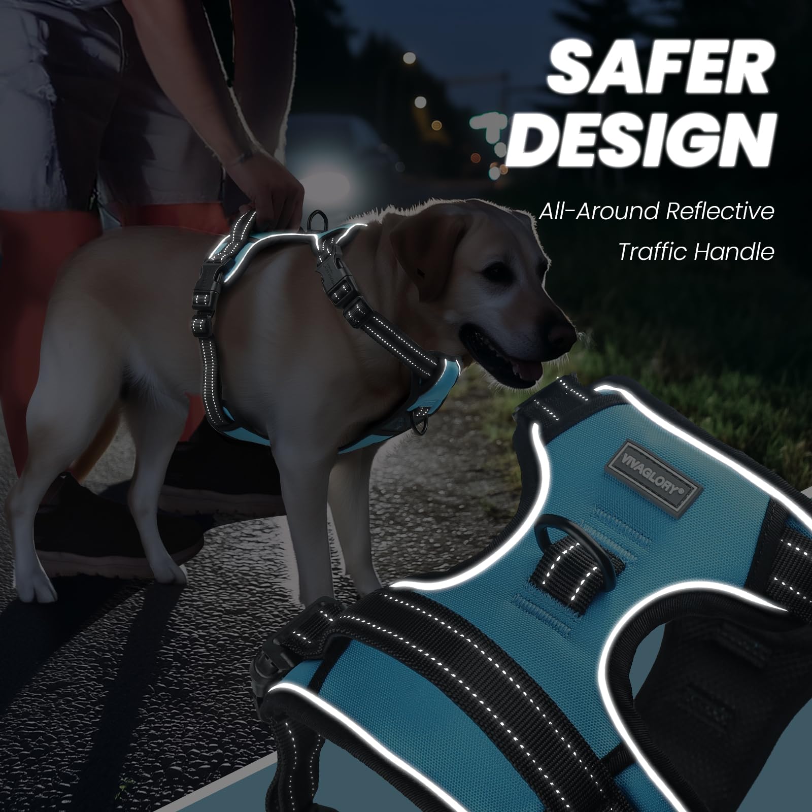 VIVAGLORY Easefit escape-proof handle for quick lift or assistance.