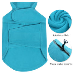 VIVAGLORY dog jacket with back leash hole and reflective trim for safe evening walks