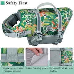 VIVAGLORY dog life vest with high-visibility reflective trim for safer outings