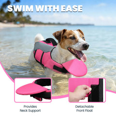 Vivaglory dog life vest reflective trim boosts visibility for dusk boating