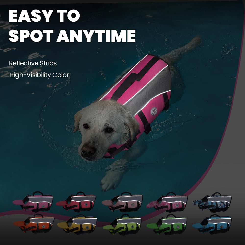 Vivaglory reinforced top handle to lift your dog from water
