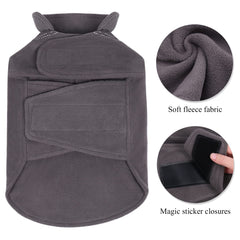 VIVAGLORY dog warm layer close-up with soft double fleece warmth