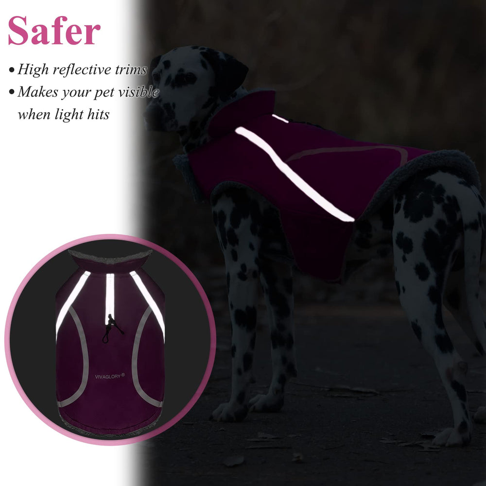 VIVAGLORY Frostfit reflective trim boosts visibility during low-light walks.