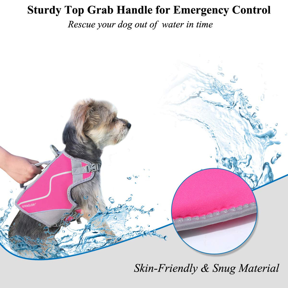 VIVAGLORY life vest D-ring leash attachment keeps control during activities.