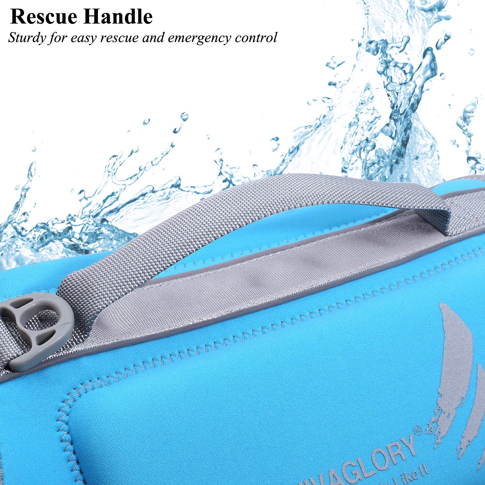 VIVAGLORY reflective trim increases visibility during outdoor water play