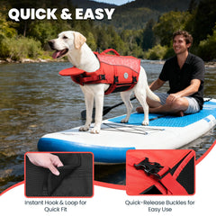VIVAGLORY ripstop-600d fabric and buoyant vest designed for durability.