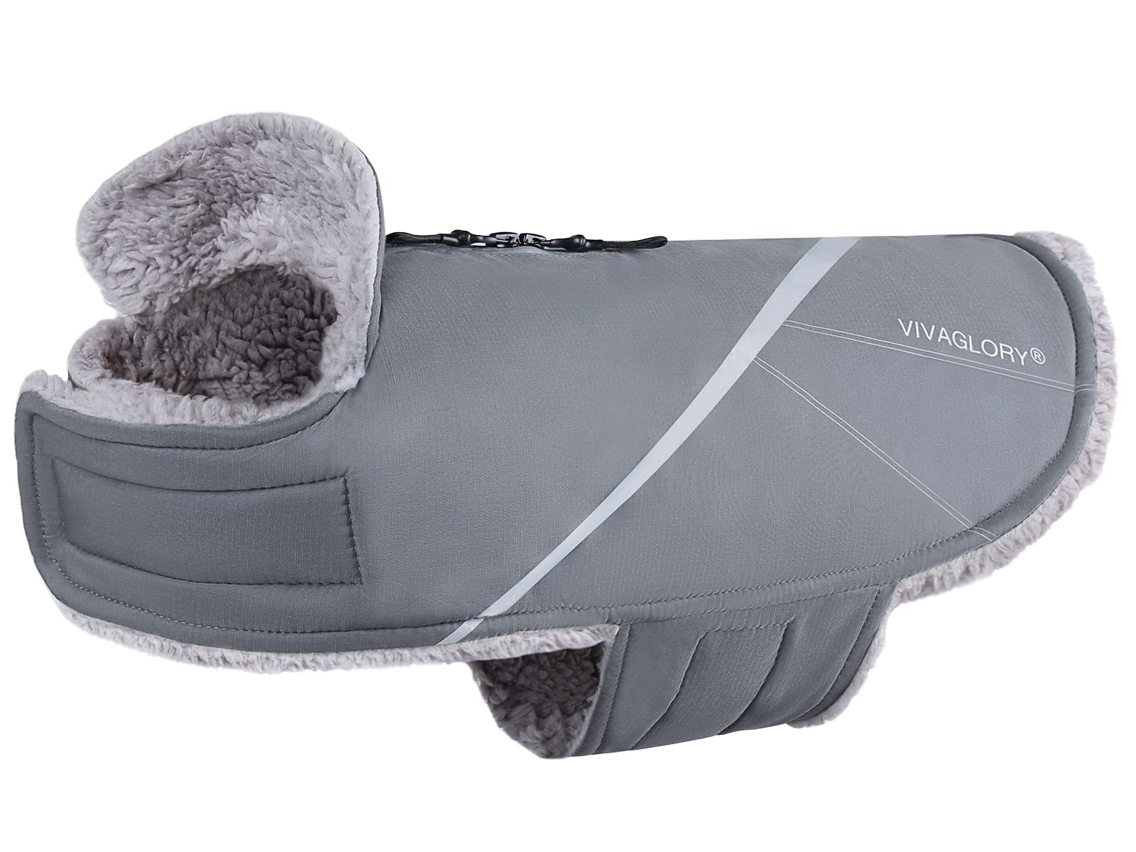 VIVAGLORY Snowrap coat front view showing warmth and fit for walks
