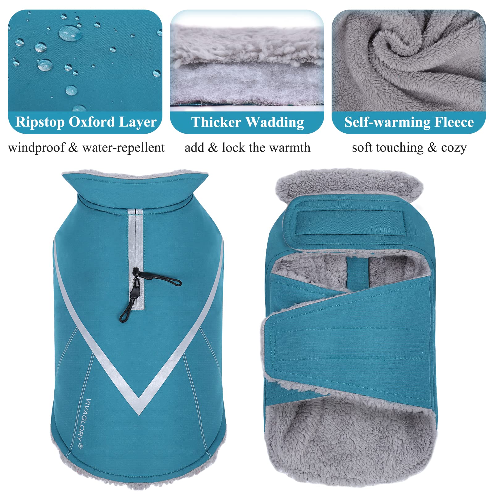 VIVAGLORY Snowrap water-resistant fabric demonstrates dry, comfortable outings